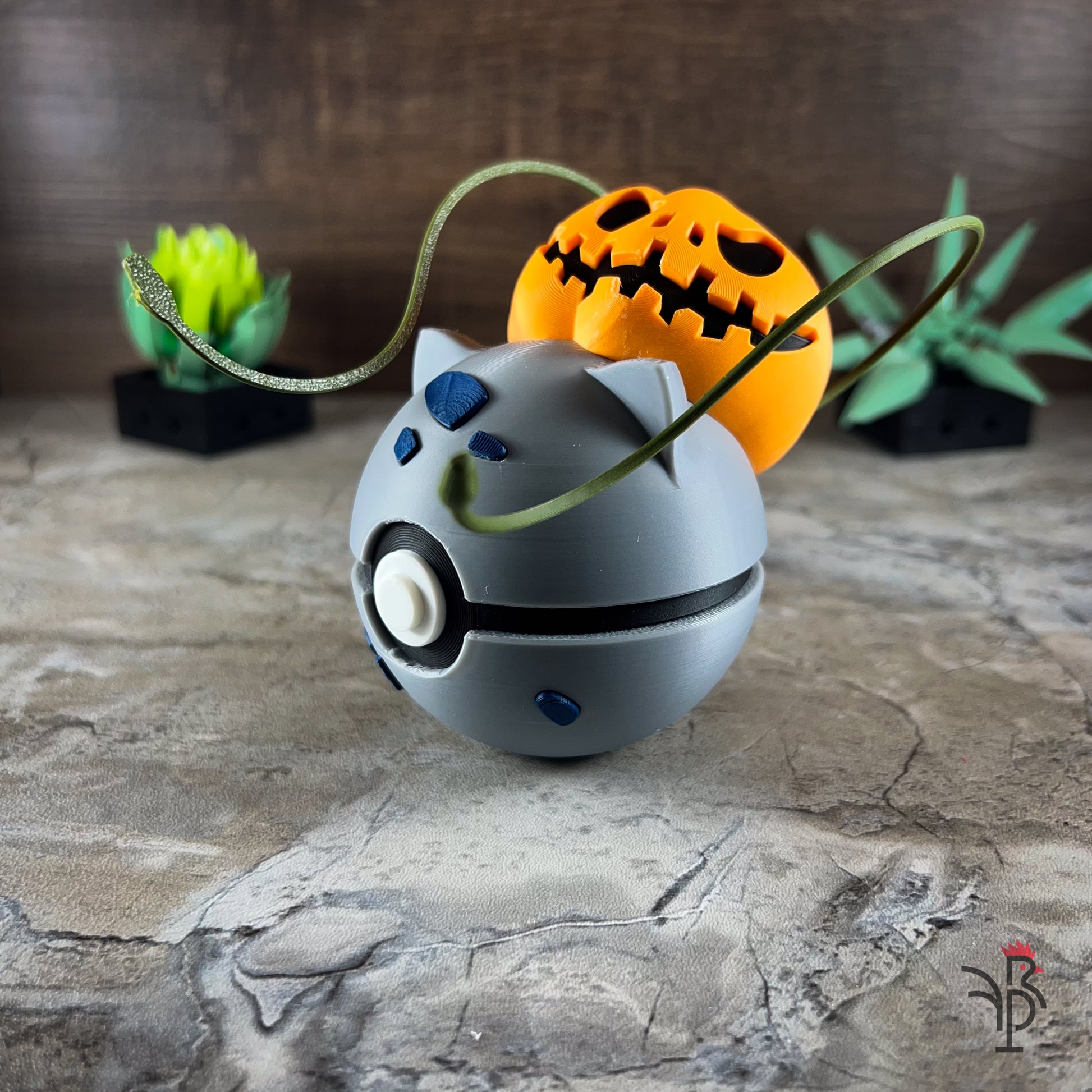 #0001 - Bulbasaur Halloween Inspired Monster Ball