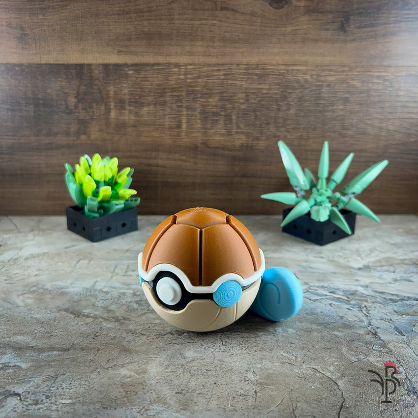 #0007 - Squirtle Inspired Monster Ball – Rooster Print Farm
